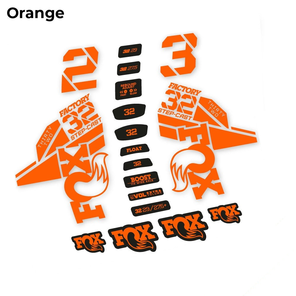 Stickers Fox 32 Kashima 2021 compatibles - Autocollants fourche VTT