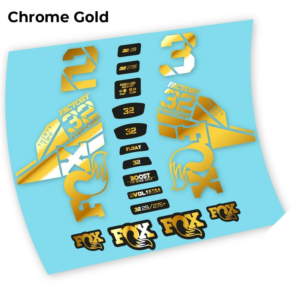 Stickers Fox 32 Kashima 2021 compatibles - Autocollants fourche VTT