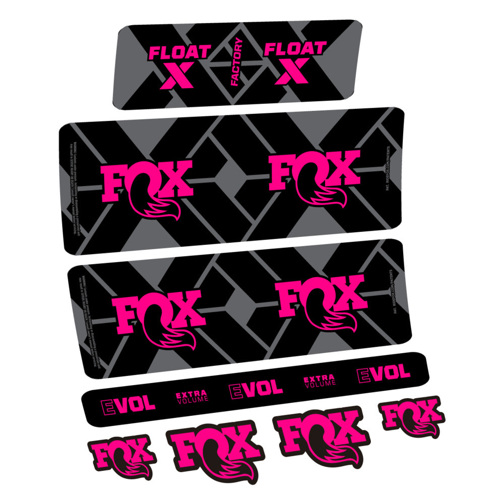 Stickers Fox Float X Factory 2027 compatibles - Autocollants amortisseur VTT
