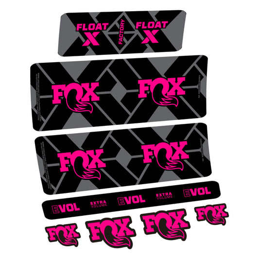 Stickers Fox Float X Factory 2027 compatibles - Autocollants amortisseur VTT