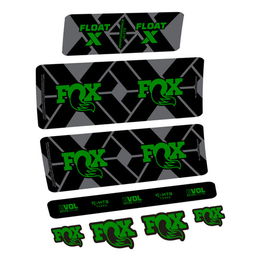 Stickers Fox Float X Performance Elite E-MTB 2027 compatibles - Autocollants amortisseur VTT