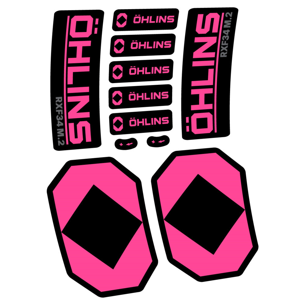 Stickers Öhlins RXF 34 M2 2027 compatibles - Autocollants fourche VTT
