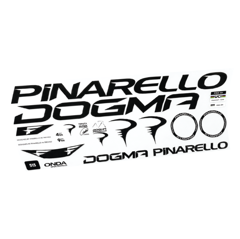 Stickers Compatible Decal Pinarello Dogma F 2025 compatibles - Autocollants cadre vélo