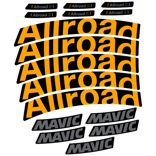 Stickers Compatible Decal Mavic Allroad S 2025 compatibles - Autocollants roue vélo route