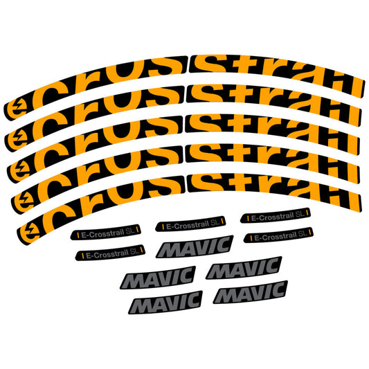 Stickers Compatible Decal Mavic E-Crosstrail SL 2025 compatibles - Autocollants roue vélo VTT