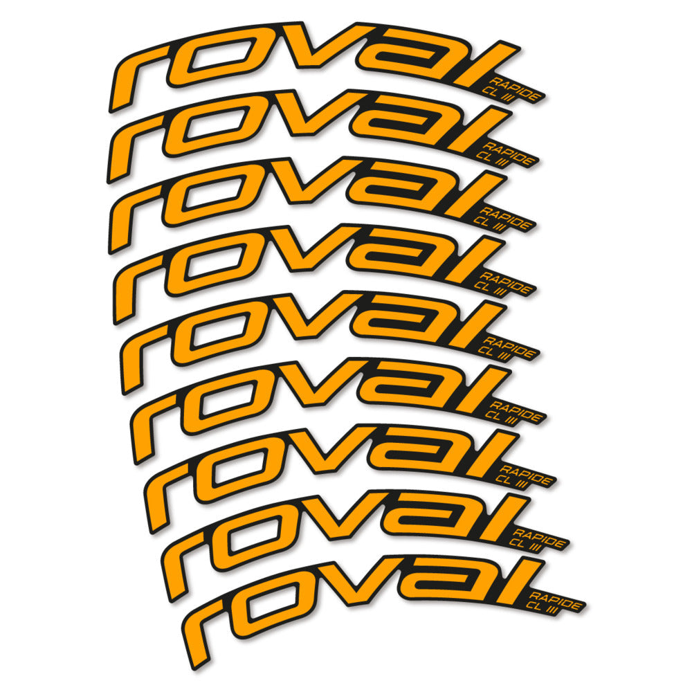 Stickers Roval Rapide CL III 2026 compatibles - Autocollants roue vélo route