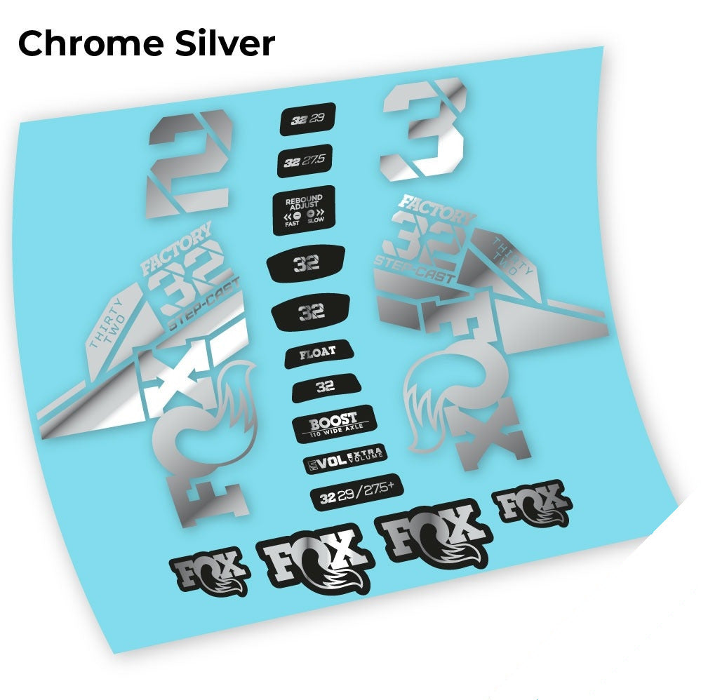 Stickers Fox 32 Kashima 2021 compatibles - Autocollants fourche VTT