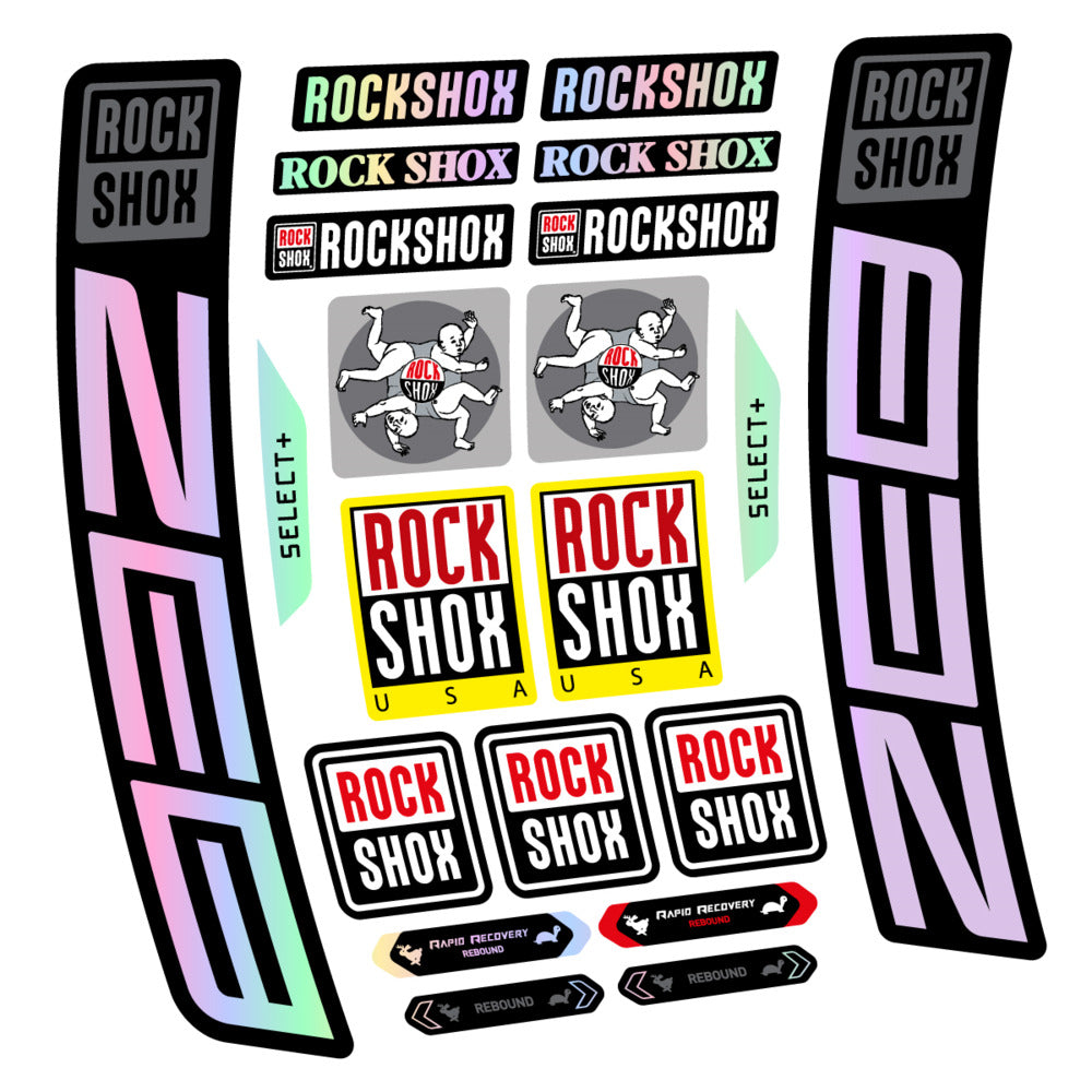 Stickers RockShox ZEB Select 2027 compatibles - Autocollants fourche VTT
