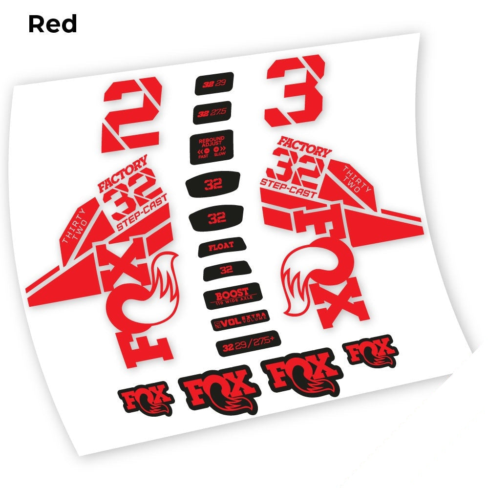 Stickers Fox 32 Kashima 2021 compatibles - Autocollants fourche VTT