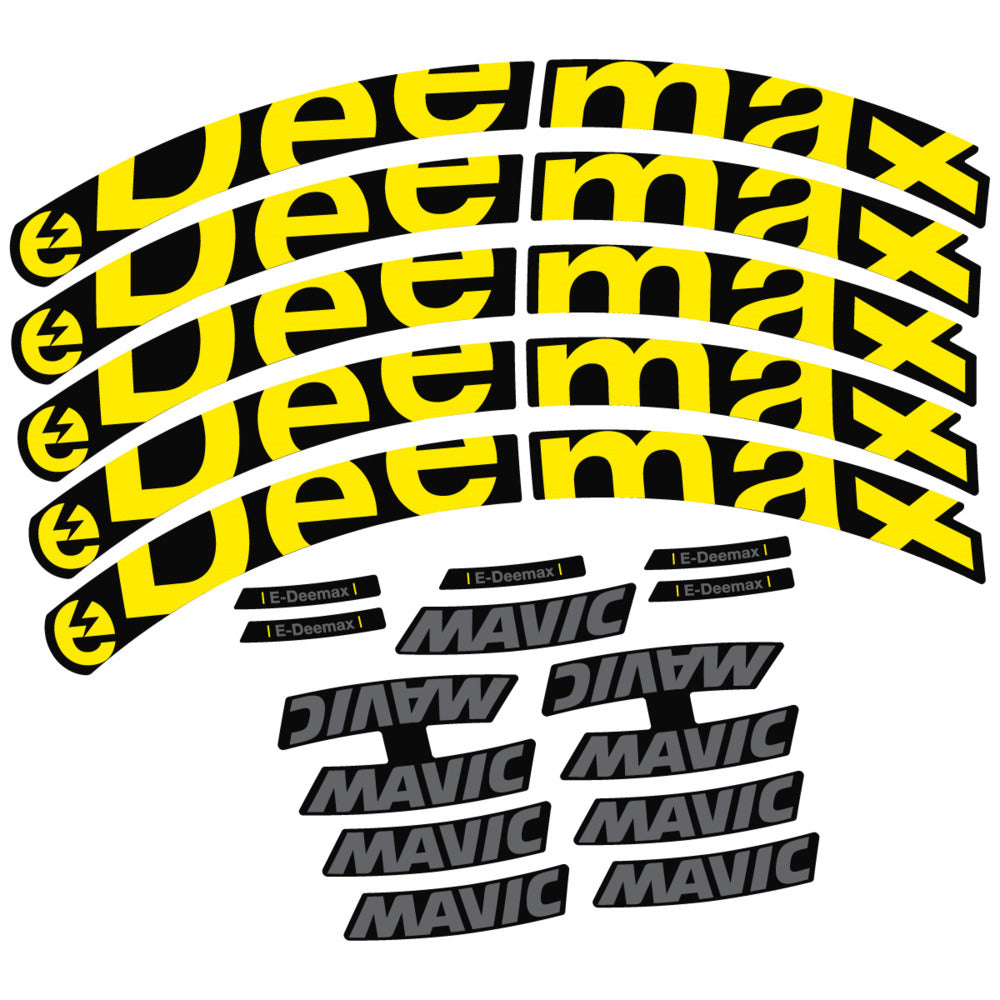 Stickers Compatible Decal Mavic E-Deemax 2025 compatibles - Autocollants roue vélo VTT