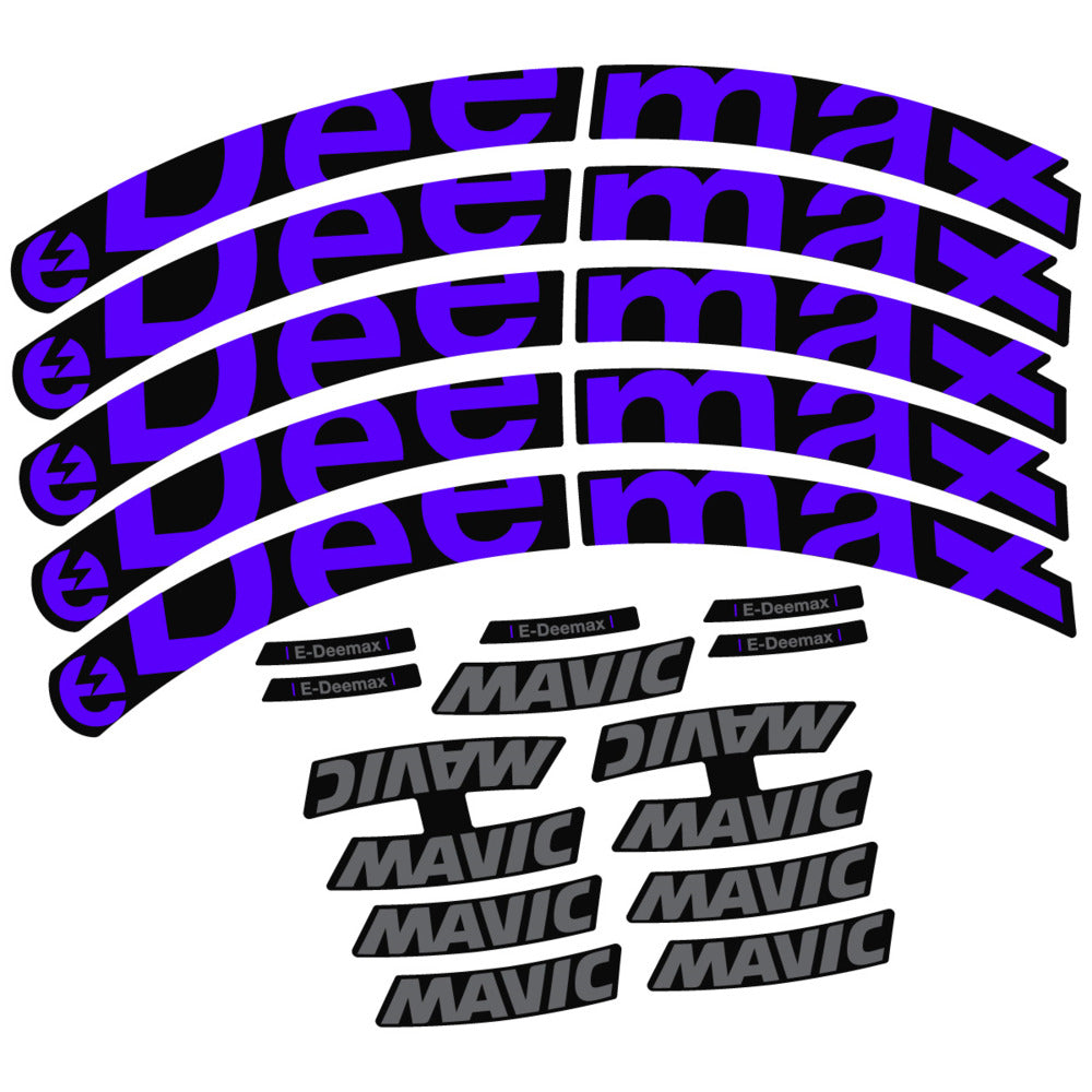 Stickers Compatible Decal Mavic E-Deemax 2025 compatibles - Autocollants roue vélo VTT