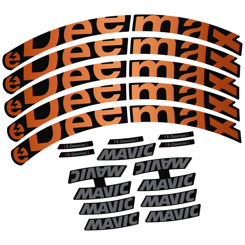 Stickers Compatible Decal Mavic E-Deemax 2025 compatibles - Autocollants roue vélo VTT