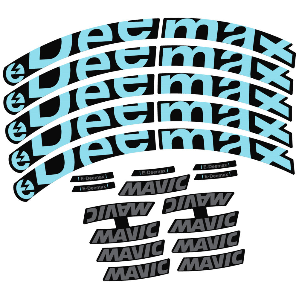 Stickers Compatible Decal Mavic E-Deemax 2025 compatibles - Autocollants roue vélo VTT
