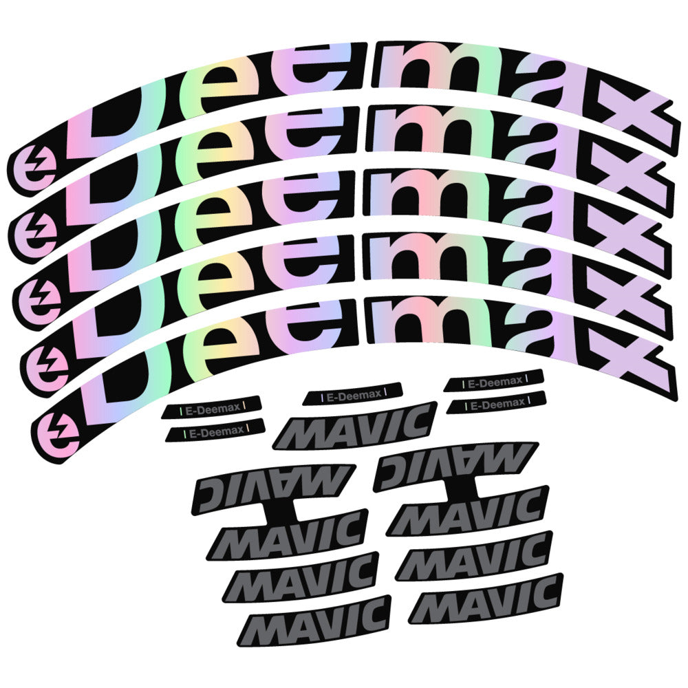 Stickers Compatible Decal Mavic E-Deemax 2025 compatibles - Autocollants roue vélo VTT