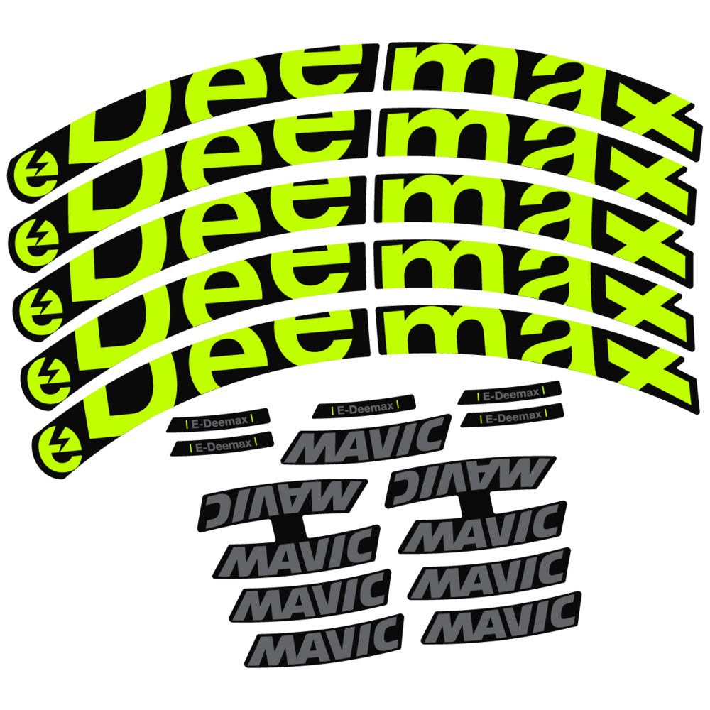 Stickers Compatible Decal Mavic E-Deemax 2025 compatibles - Autocollants roue vélo VTT