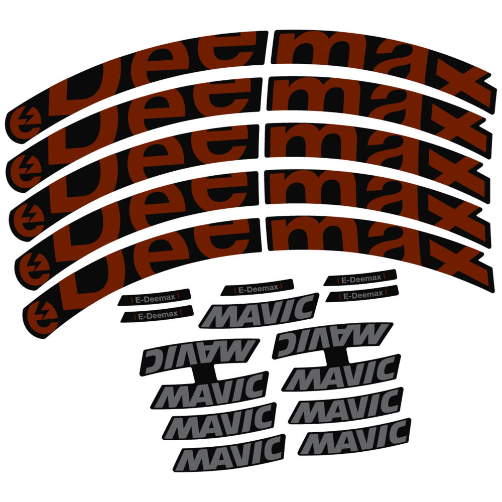 Stickers Compatible Decal Mavic E-Deemax 2025 compatibles - Autocollants roue vélo VTT