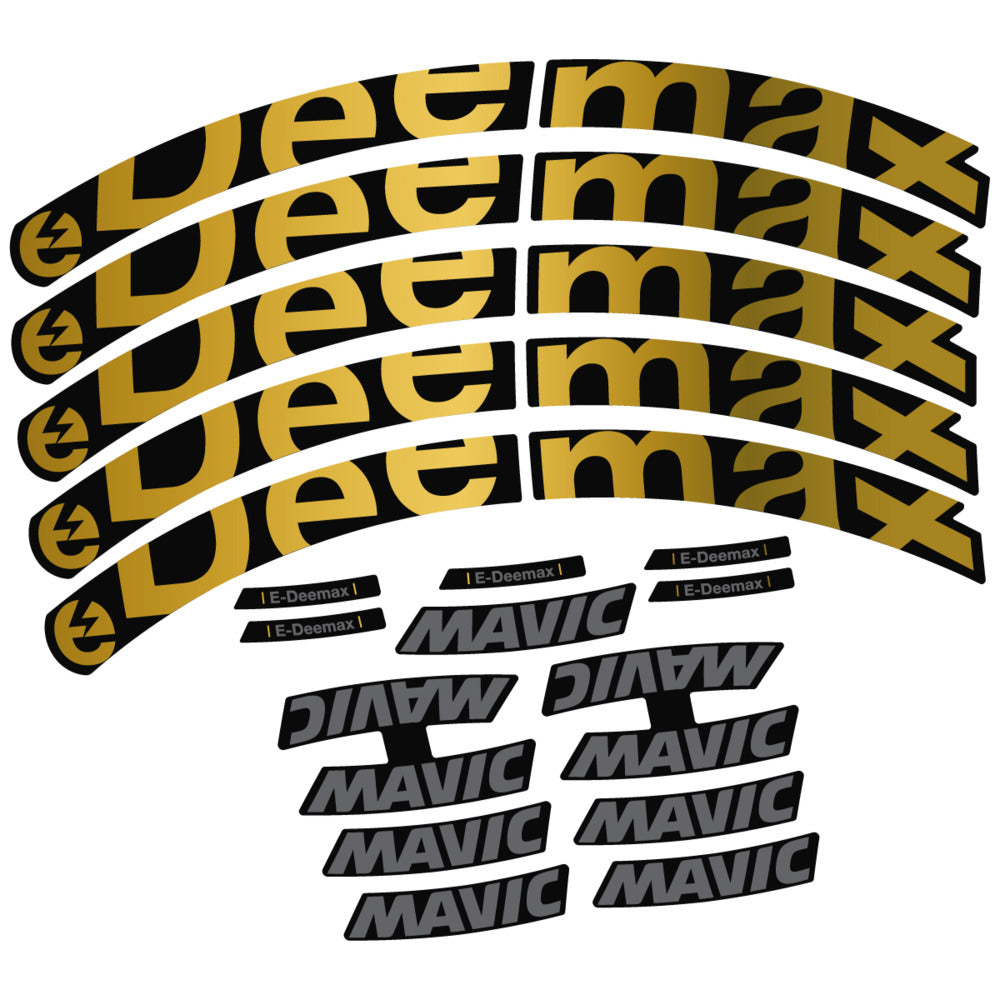 Stickers Compatible Decal Mavic E-Deemax 2025 compatibles - Autocollants roue vélo VTT