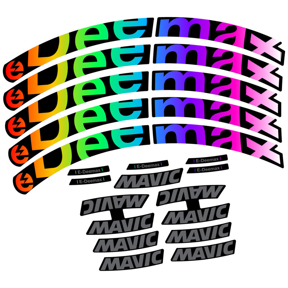 Stickers Compatible Decal Mavic E-Deemax 2025 compatibles - Autocollants roue vélo VTT