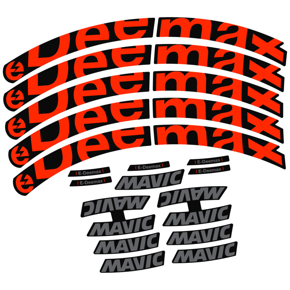 Stickers Compatible Decal Mavic E-Deemax 2025 compatibles - Autocollants roue vélo VTT