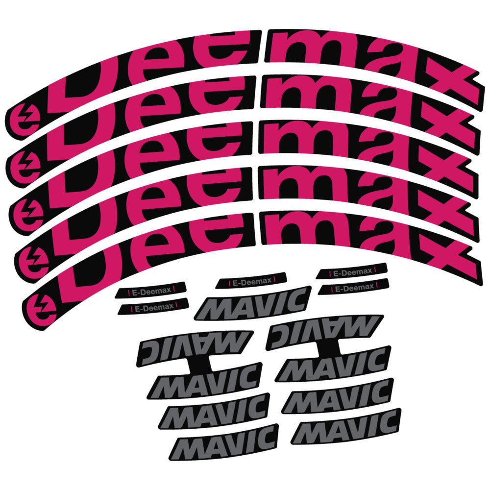 Stickers Compatible Decal Mavic E-Deemax 2025 compatibles - Autocollants roue vélo VTT
