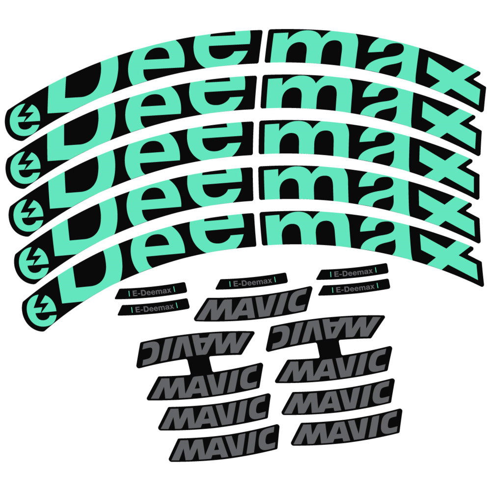 Stickers Compatible Decal Mavic E-Deemax 2025 compatibles - Autocollants roue vélo VTT