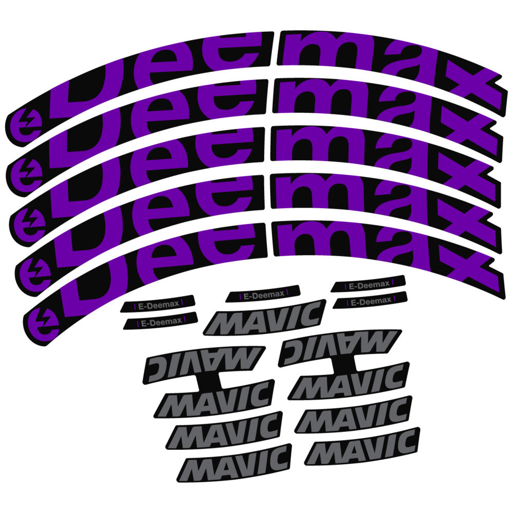 Stickers Compatible Decal Mavic E-Deemax 2025 compatibles - Autocollants roue vélo VTT