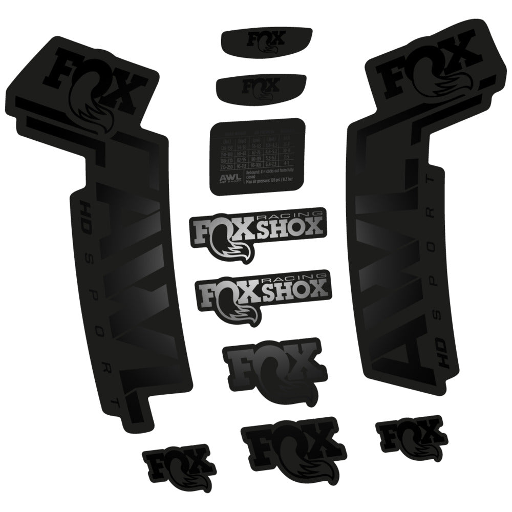 Stickers Compatible Decal Fox AWL HD Sport 2025 compatibles - Autocollants fourche VTT