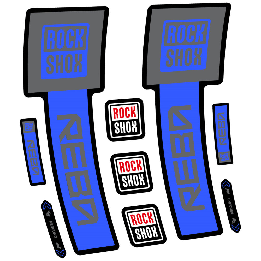 Stickers RockShox Reba Base 2026 compatibles - Autocollants fourche VTT