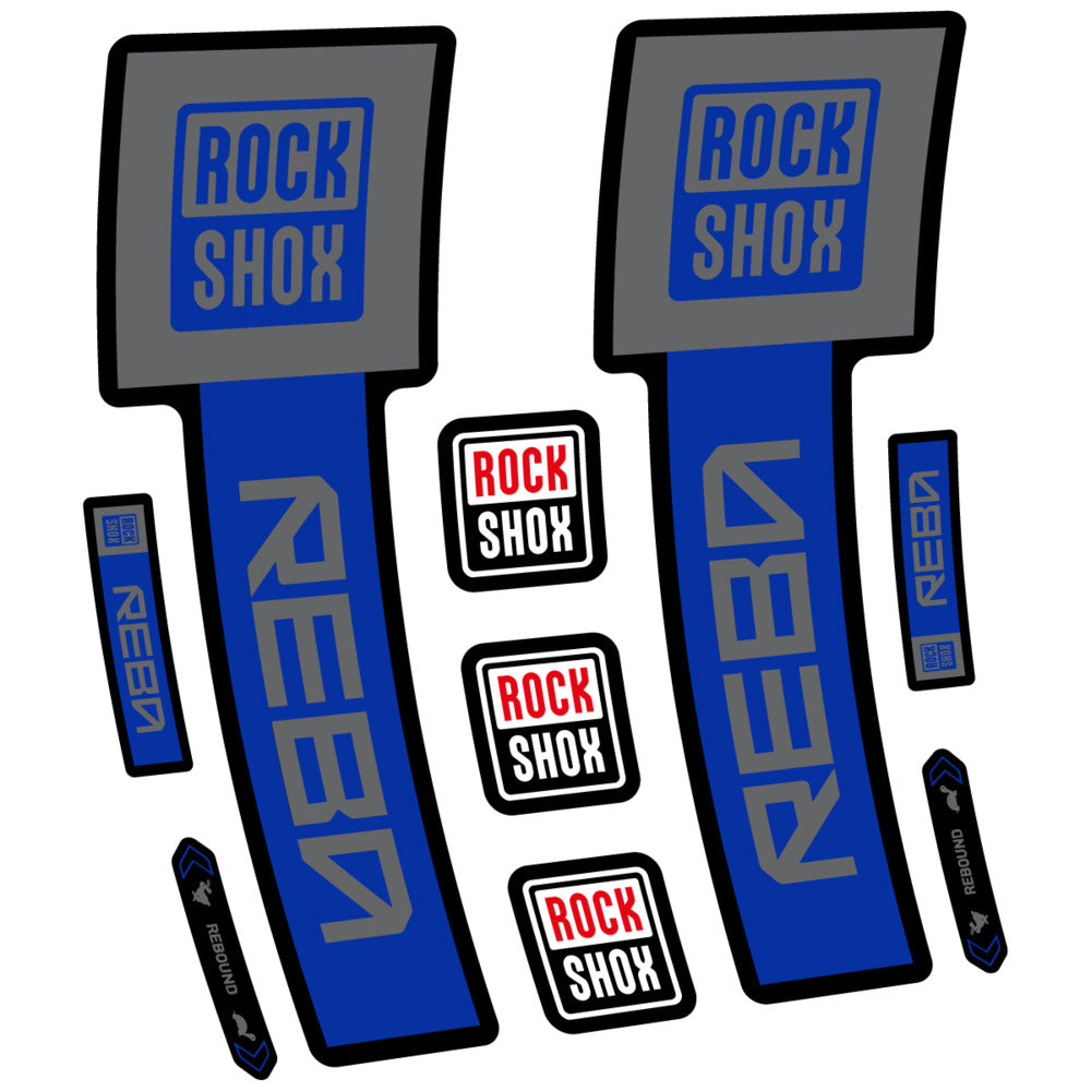 Stickers RockShox Reba Base 2026 compatibles - Autocollants fourche VTT