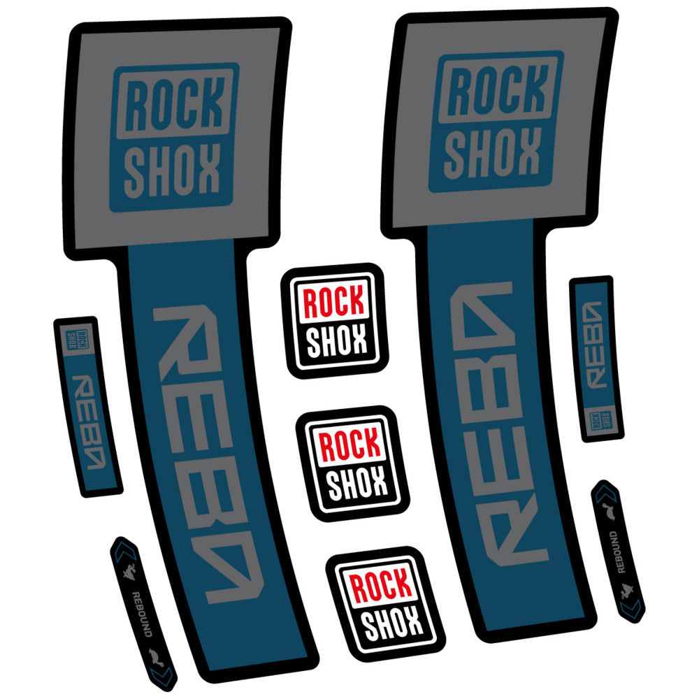 Stickers RockShox Reba Base 2026 compatibles - Autocollants fourche VTT