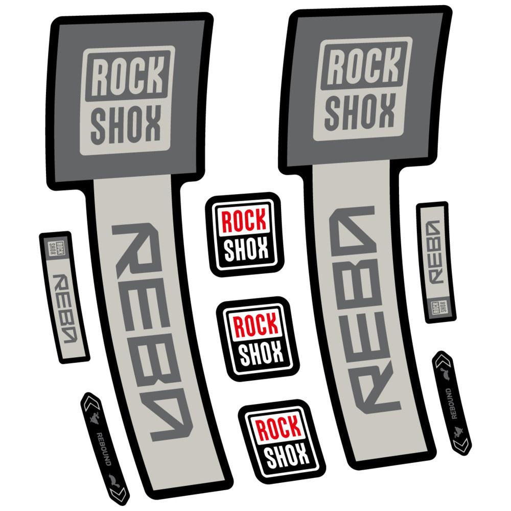 Stickers RockShox Reba Base 2026 compatibles - Autocollants fourche VTT