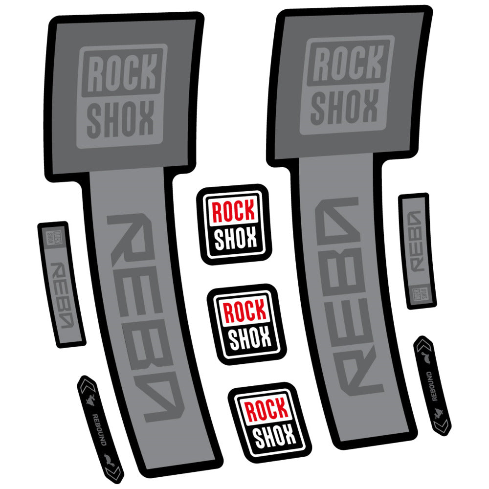 Stickers RockShox Reba Base 2026 compatibles - Autocollants fourche VTT