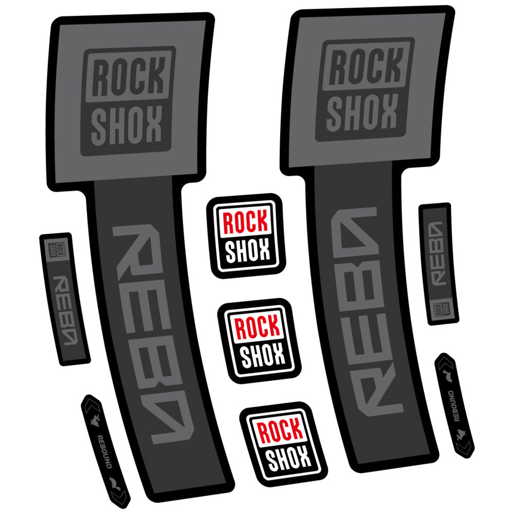 Stickers RockShox Reba Base 2026 compatibles - Autocollants fourche VTT