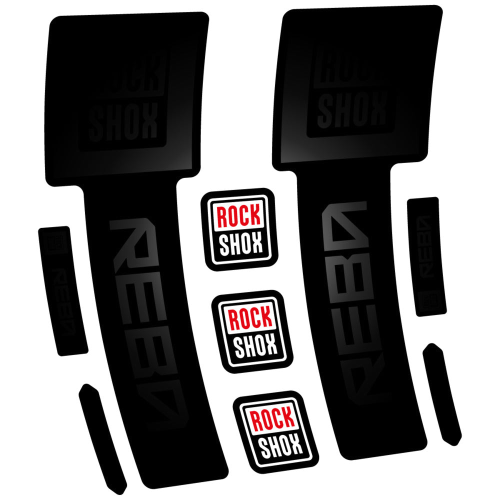 Stickers RockShox Reba Base 2026 compatibles - Autocollants fourche VTT