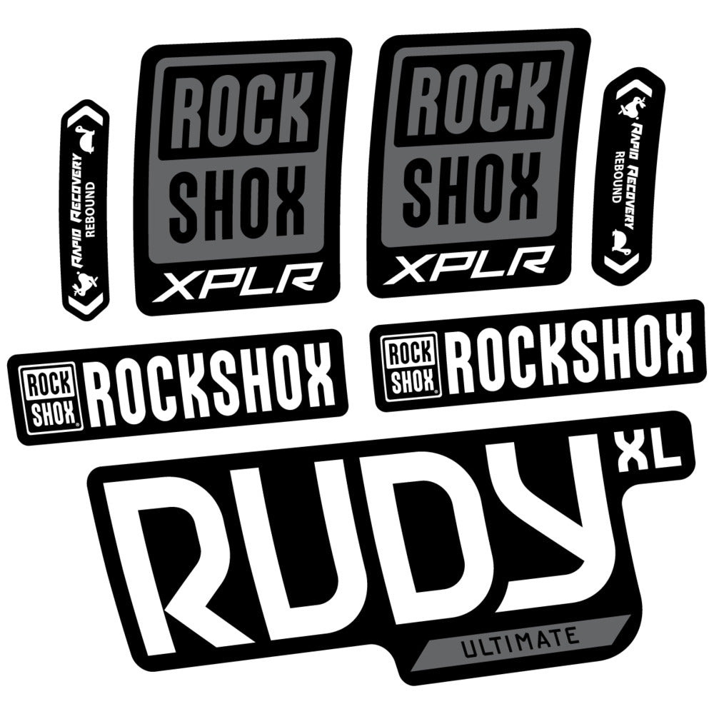Stickers RockShox Rudy XL Ultimate 2026 compatibles - Autocollants fourche VTT