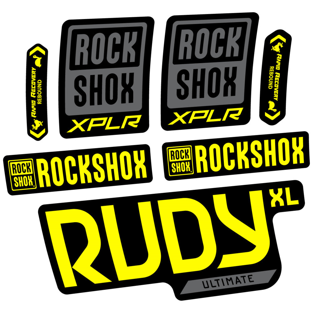 Stickers RockShox Rudy XL Ultimate 2026 compatibles - Autocollants fourche VTT