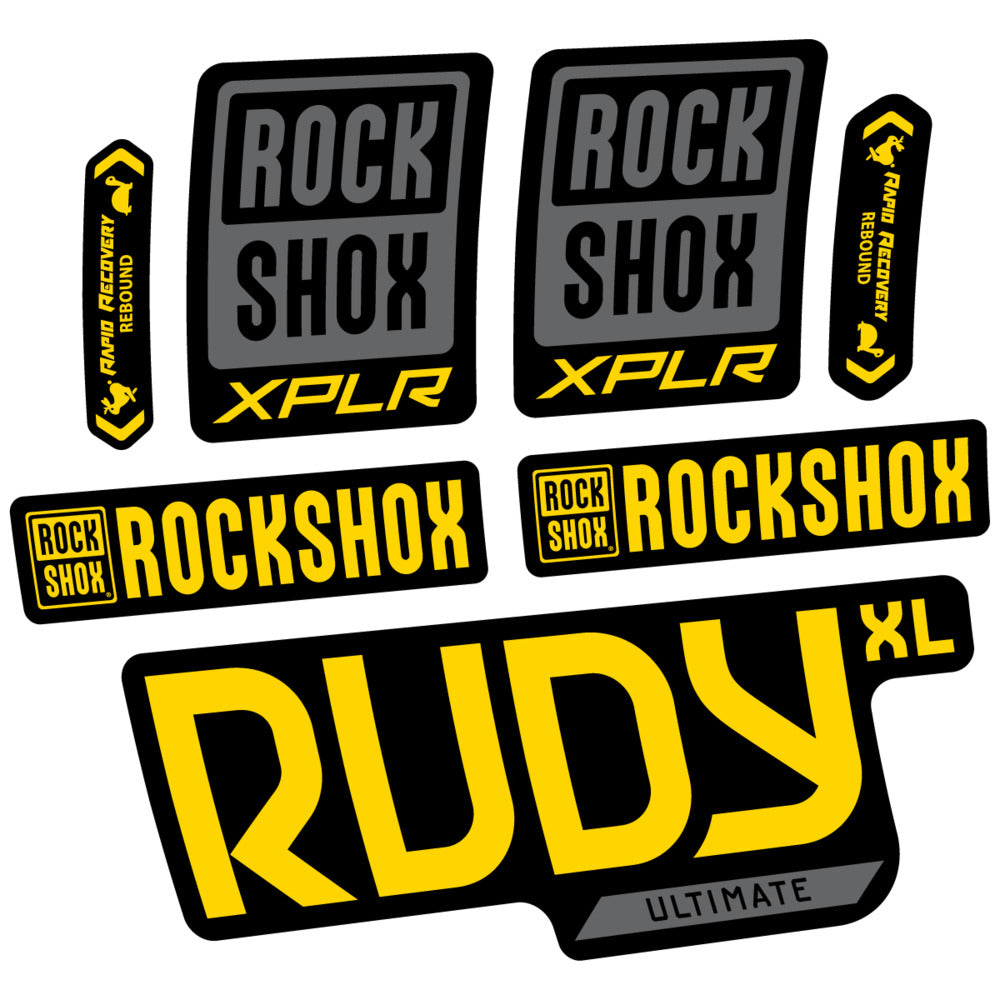 Stickers RockShox Rudy XL Ultimate 2026 compatibles - Autocollants fourche VTT