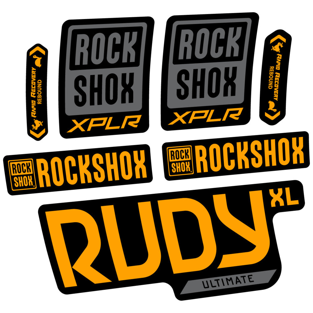 Stickers RockShox Rudy XL Ultimate 2026 compatibles - Autocollants fourche VTT