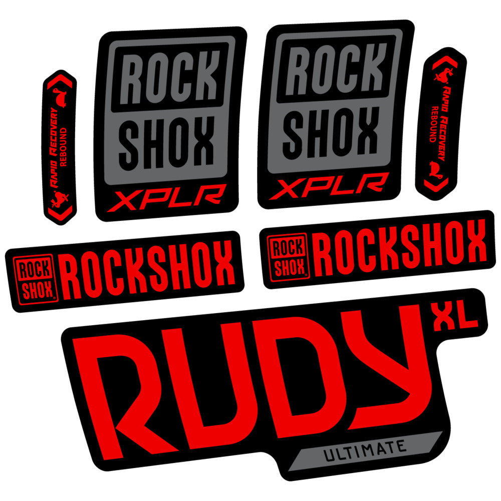 Stickers RockShox Rudy XL Ultimate 2026 compatibles - Autocollants fourche VTT