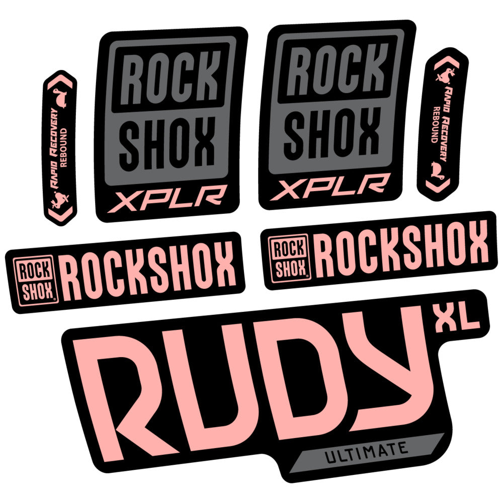 Stickers RockShox Rudy XL Ultimate 2026 compatibles - Autocollants fourche VTT