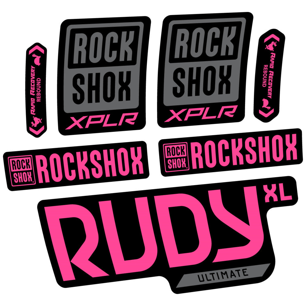 Stickers RockShox Rudy XL Ultimate 2026 compatibles - Autocollants fourche VTT