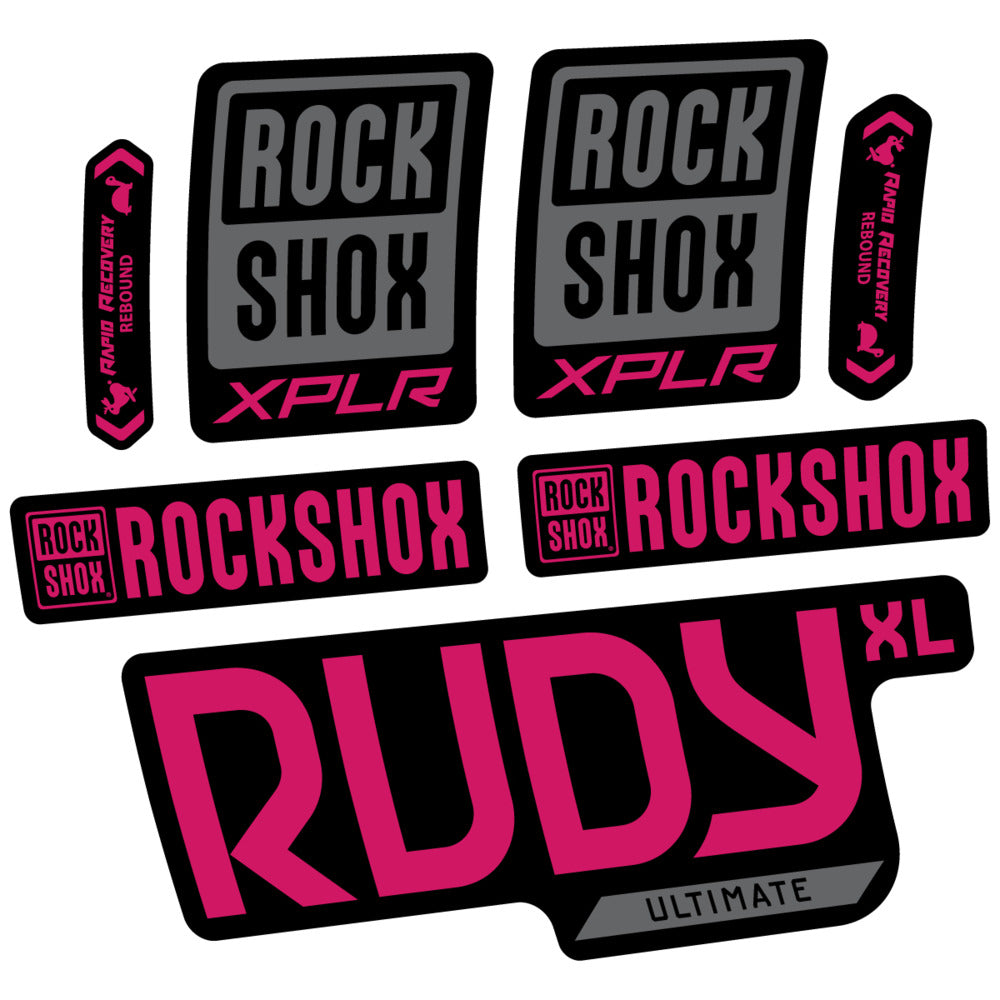 Stickers RockShox Rudy XL Ultimate 2026 compatibles - Autocollants fourche VTT