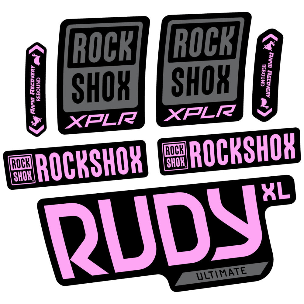 Stickers RockShox Rudy XL Ultimate 2026 compatibles - Autocollants fourche VTT