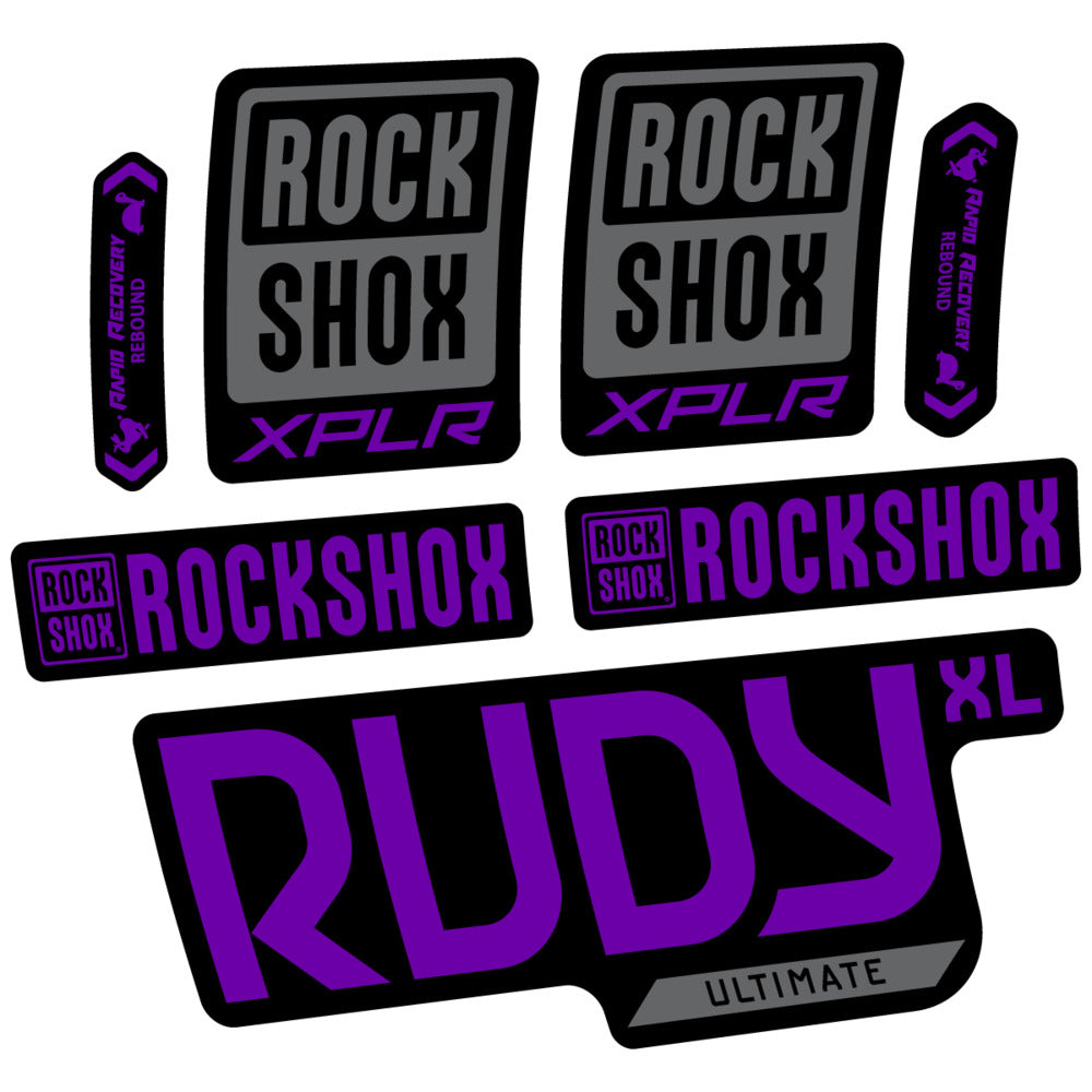 Stickers RockShox Rudy XL Ultimate 2026 compatibles - Autocollants fourche VTT
