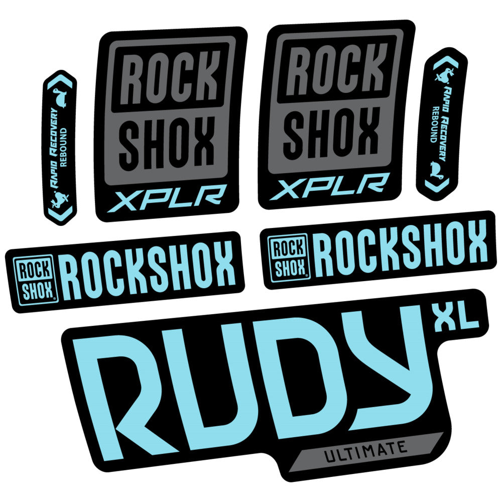 Stickers RockShox Rudy XL Ultimate 2026 compatibles - Autocollants fourche VTT