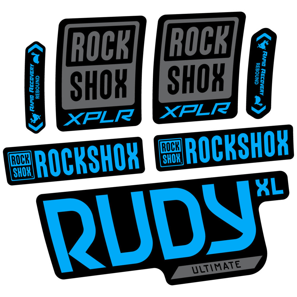 Stickers RockShox Rudy XL Ultimate 2026 compatibles - Autocollants fourche VTT
