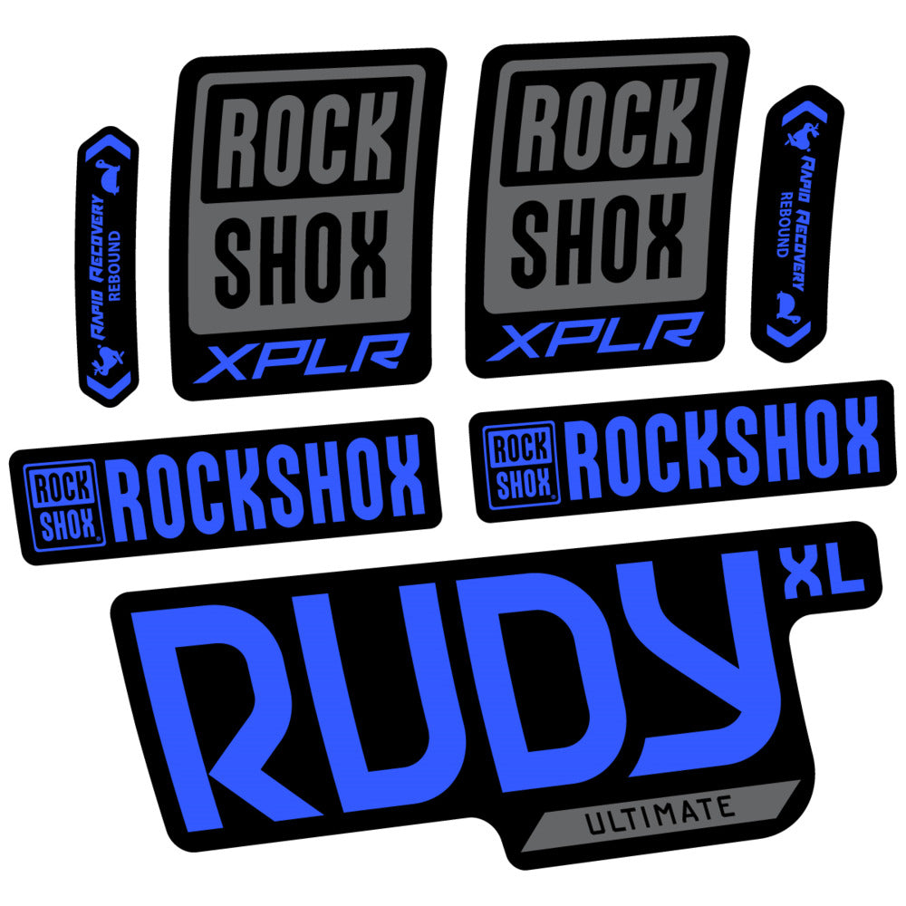 Stickers RockShox Rudy XL Ultimate 2026 compatibles - Autocollants fourche VTT