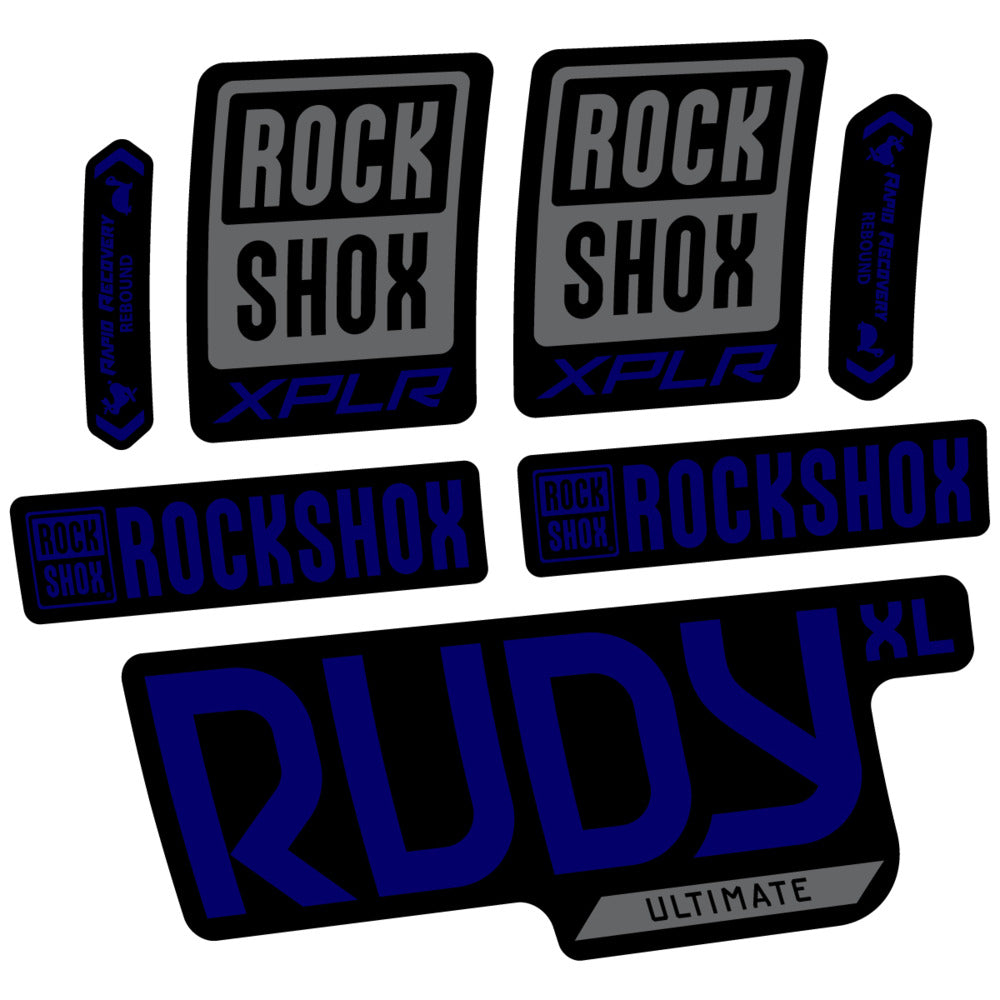 Stickers RockShox Rudy XL Ultimate 2026 compatibles - Autocollants fourche VTT