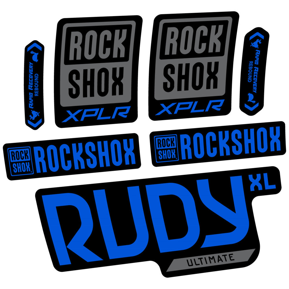 Stickers RockShox Rudy XL Ultimate 2026 compatibles - Autocollants fourche VTT