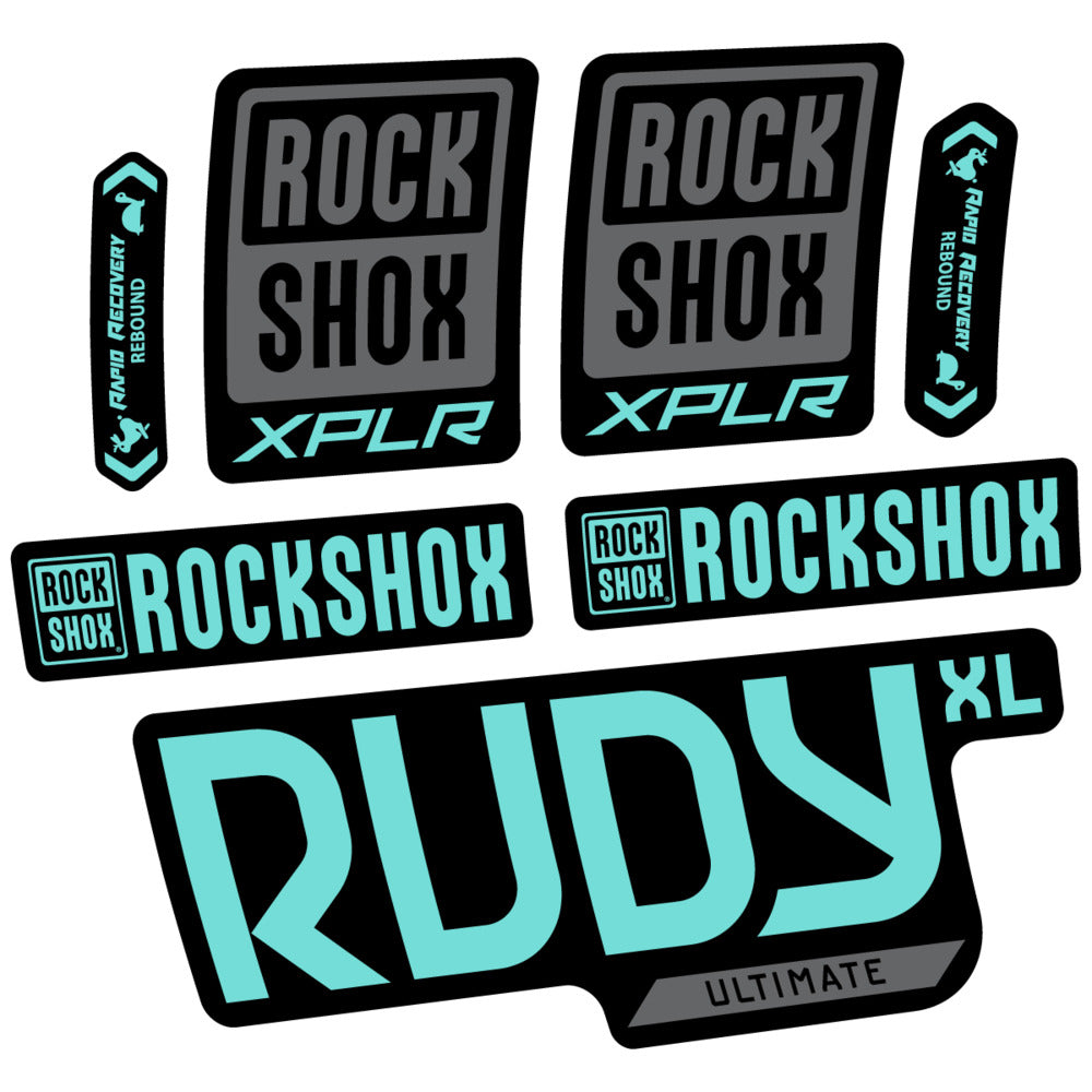 Stickers RockShox Rudy XL Ultimate 2026 compatibles - Autocollants fourche VTT